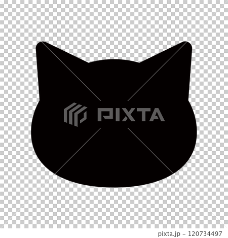 Cat icon silhouette material Cat icon silhouette material 120734497