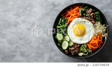 Bibimbap - Korean traditional food. 120734639