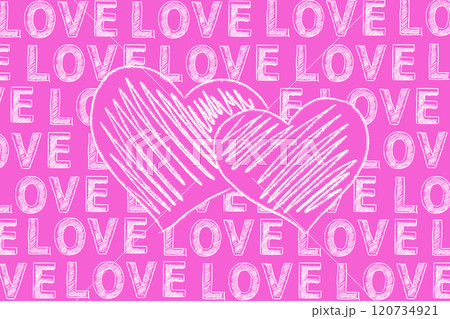 Vibrant Pink Hearts With Love Background for Romantic Celebrations Vibrant Pink Hearts With Love Background for Romantic Celebrations 120734921