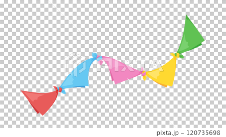 Illustration of a handkerchief popping out by magic Illustration of a handkerchief popping out by magic 120735698