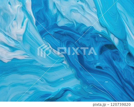 Abstract blue and yellow paint background. Acrylic texture background, Generative AI Abstract blue and yellow paint background. Acrylic texture background, Generative AI 120739820