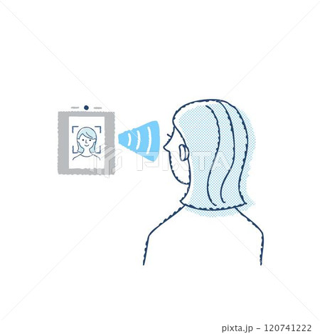 Face ID・顔認証システムのイメージ 120741222