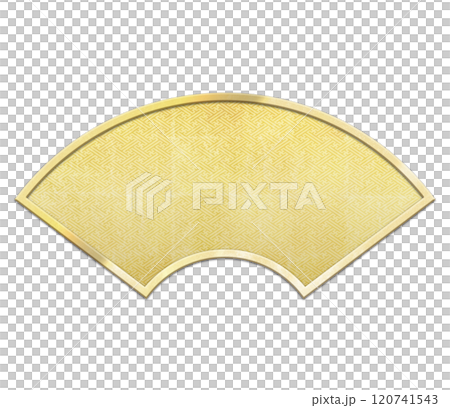 帶有金色扇形線條的背景材料 120741543