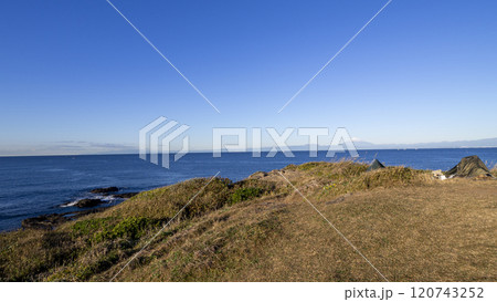 三浦半島の黒崎の鼻の冬 120743252