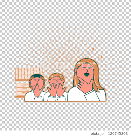 Illustration of a reliable woman 120745808