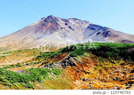 北海道紀行　　　9月下旬の旭岳　　　紅葉の旭岳　　　秋の旭岳北海道紀行 120746793
