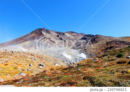 北海道紀行 9月下旬の旭岳 紅葉の旭岳 秋の旭岳北海道紀行 北海道紀行 9月下旬の旭岳 紅葉の旭岳 秋の旭岳北海道紀行 120746821