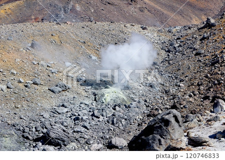 北海道紀行　　　9月下旬の旭岳　　　紅葉の旭岳　　　秋の旭岳北海道紀行 120746833