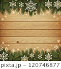クリスマス木目の背景 120746877