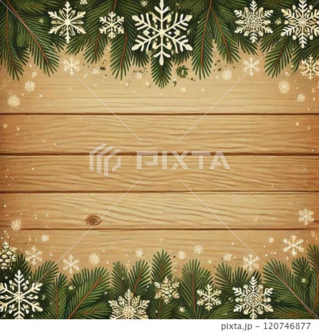 クリスマス木目の背景 クリスマス木目の背景 120746877