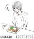 食欲がない女性 120748499