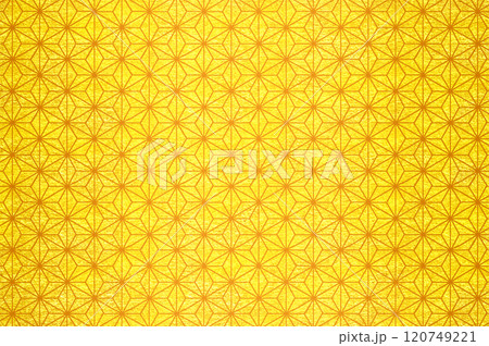 和柄　金箔　麻の葉 120749221