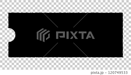 Handwritten line simple coupon voucher icon vector (black) 120749533