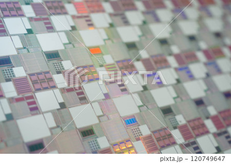 Silicon wafer for manufacturing semiconductor of integrated circuit. 120749647