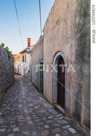 Krk Croatia 28.06.24A small cobblestone street to the city center Krk Croatia 28.06.24A small cobblestone street to the city center 120749974