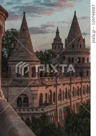 Fisherman's Bastion in Budapest city, Hungary Fisherman's Bastion in Budapest city, Hungary 120749987