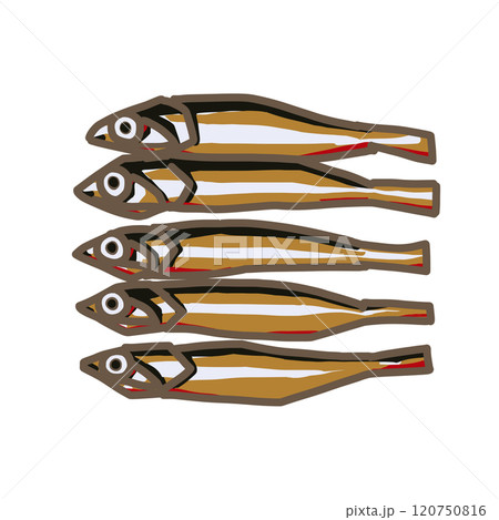 シンプルな切り絵風田作り 120750816