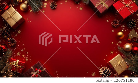クリスマスプレゼントの背景 クリスマスプレゼントの背景 120751190