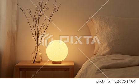 ふわふわ枕のベッドルーム 120751464