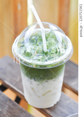 matcha green tea latte or iced tea , iced matcha or iced matcha green tea matcha green tea latte or iced tea , iced matcha or iced matcha green tea 120751561