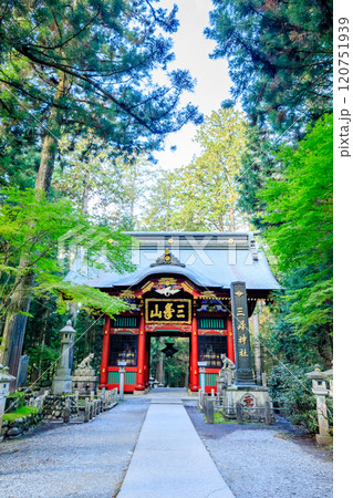 秋の三峯神社 隨神門 埼玉県秩父市 秋の三峯神社 隨神門 埼玉県秩父市 120751939