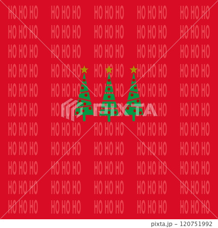 クリスマス　ho ho ho　クリスマスツリー 120751992