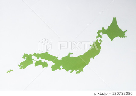 ペーパークラフトの日本列島 120752086