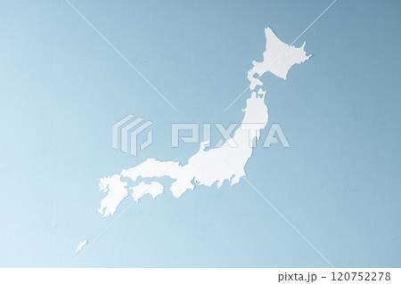 ペーパークラフトの日本列島 120752278