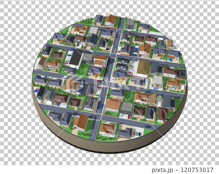 House, residential, town, CG diorama, pizza-like, streetscape, round table, background House, residential, town, CG diorama, pizza-like, streetscape, round table, background 120753017