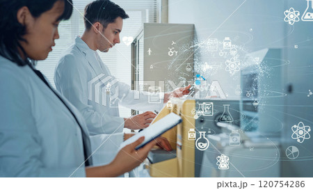 科学実験イメージ 科学実験イメージ 120754286