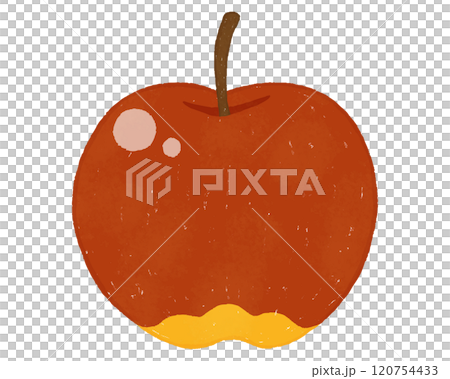 Red apple front illustration 1 120754433