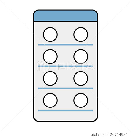 錠剤の入ったPTP包装シートのアイコン 120754984