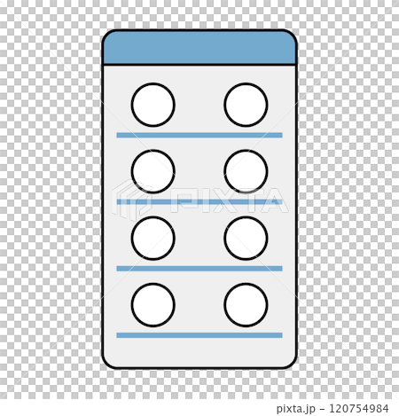 錠剤の入ったPTP包装シートのアイコン 120754984