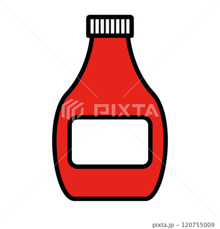 ケチャップ容器のアイコン 120755009