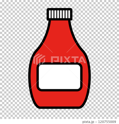 ケチャップ容器のアイコン 120755009