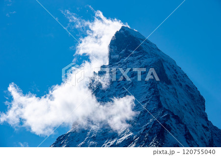 シュヴァルツゼーから マッターホルンの絶景 スイス ツェルマット シュヴァルツゼーから マッターホルンの絶景 スイス ツェルマット 120755040