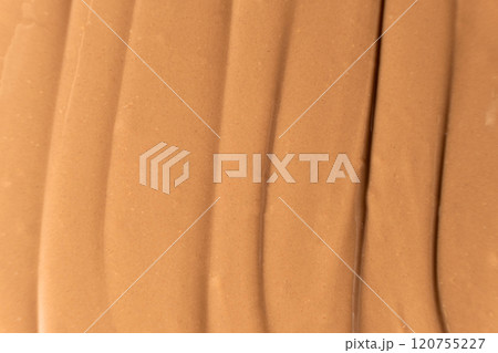 Real Melted Milk Chocolate Top View, Chocolate Texture. Real Melted Milk Chocolate Top View, Chocolate Texture. 120755227