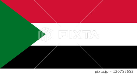 スーダン共和国の国旗 120755652