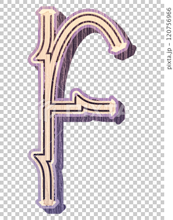 Out of color letter. Decorative vintage font. Out of color letter. Decorative vintage font. 120756966