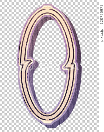 Out of color letter. Decorative vintage font. Out of color letter. Decorative vintage font. 120756975