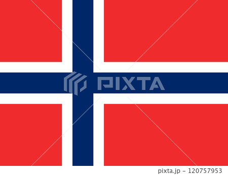 ノルウェー王国の国旗 ノルウェー王国の国旗 120757953