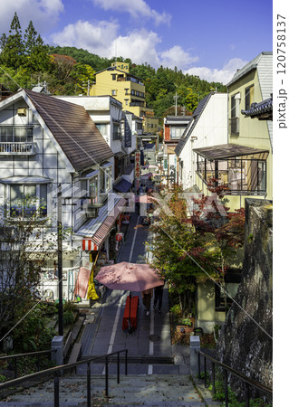別所温泉　北向観音参道　長野県上田市 120758137
