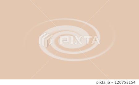 シンプルな渦巻き　背景素材　ベージュ　白　粒子の粗い　抽象的　色の混合効果 120758154