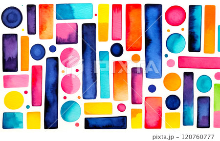 Background with bright colorful shapes, abstract multicolor pattern 120760777