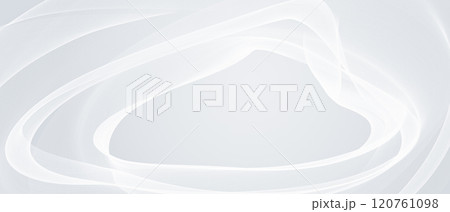 Light swirls and curves create an ethereal effect, blending seamlessly into the white backdrop and evoking a sense of calm and tranquility. Light swirls and curves create an ethereal effect, blending seamlessly into the white backdrop and evoking a sense of calm and tranquility. 120761098