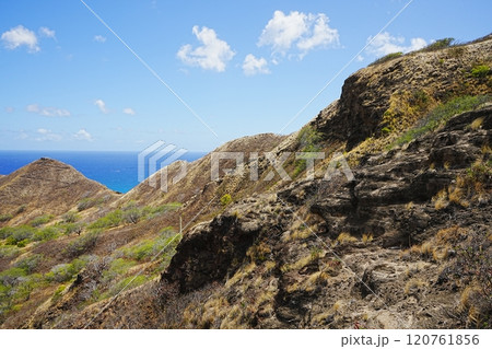 アメリカ ダイヤモンドヘッドの風景 アメリカ ダイヤモンドヘッドの風景 120761856