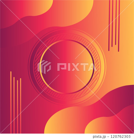 Geometric circle Gradient background template copy space for banner, presentation, poster, or landing page Geometric circle Gradient background template copy space for banner, presentation, poster, or landing page 120762303