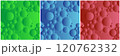 Abstract geometric background with Green Blue Red gradient circles Can be use for landing page, wallpaper backgrounds 120762332