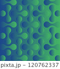 Abstract geometric background shapes on fluid gradient Shiny design template Glowing retro waves vector background 120762337