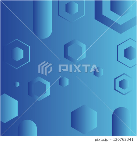 Abstract Blue Gradient background with Hexgaon shapes on fluid gradient Shiny design Abstract Blue Gradient background with Hexgaon shapes on fluid gradient Shiny design 120762341